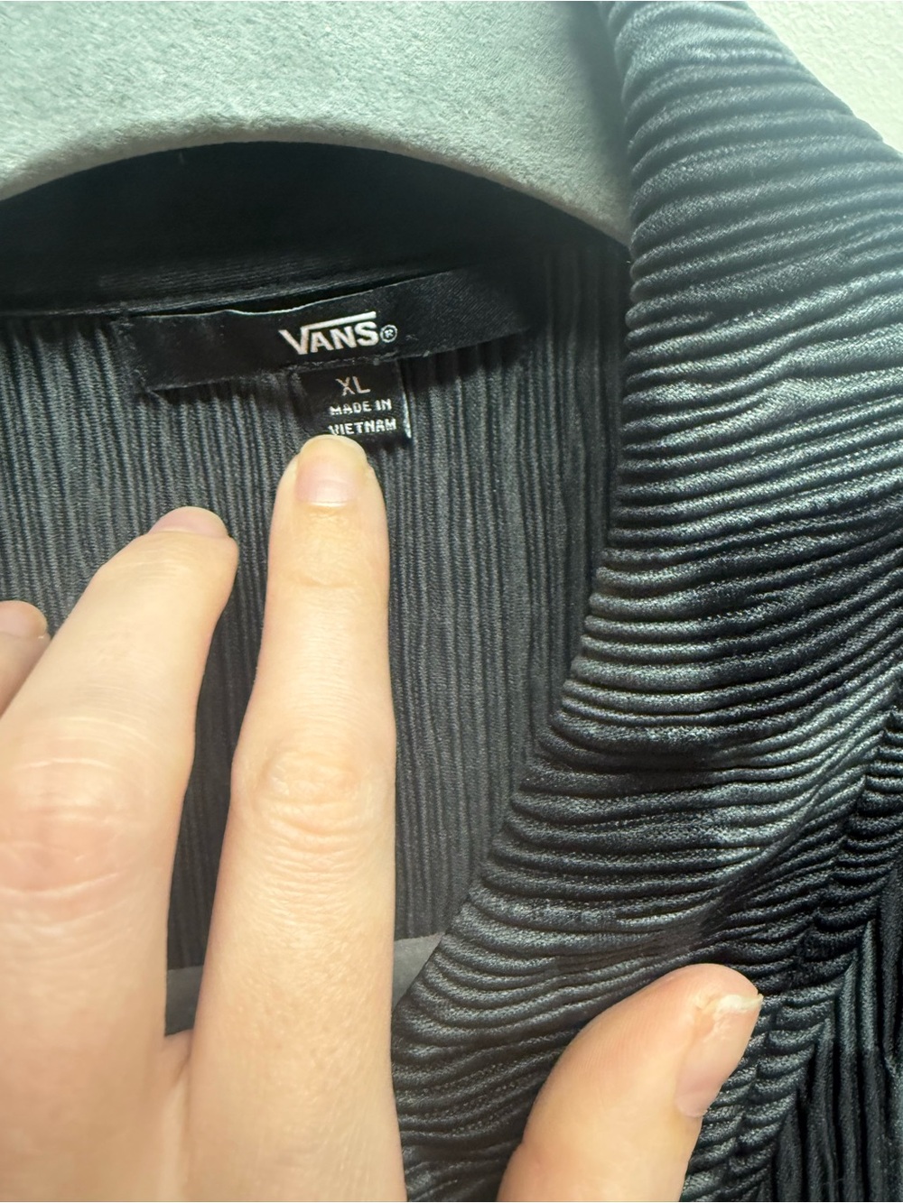 Vans cropped button down tee - Picture 4 of 4